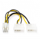 Nedis PCI Express naar Molex splitterkabel | Nedis | 0,15 meter (2 x Molex) CCGP74210VA015 N030809000 Nedis PCI Express naar Molex splitterkabel | Nedis | 0,15 meter (2 x Molex) CCGP74210VA015 N030809000