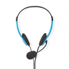 PC headset | Nedis (Microfoon, 2x Jack 3.5 mm, 2.0 m, Blauw)