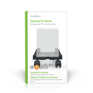 Nedis Pc standaard | Nedis (Ergonomisch, Verstelbaar, Wieltjes, Max. 20 kg) CSTD101BK K101501120 - 4