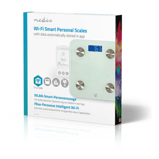 Nedis Personenweegschaal | Nedis SmartLife (Wifi, BMI, 8 personen, Gehard glas) WIFIHS10WT K170202681 - 5