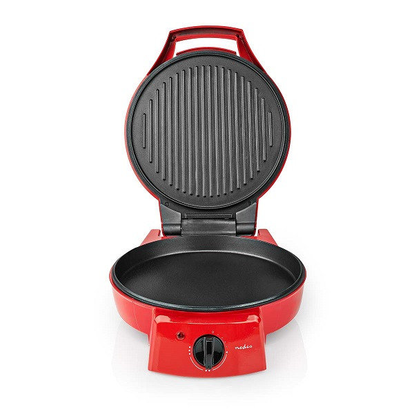 Nedis Pizzamaker | Nedis | Ø 30 cm (1800W, Tafelgrillfunctie, Pannenkoekenmaker) FCPM100FRD K170108139 - 1