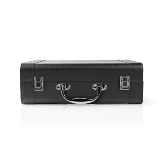 Nedis Platenspeler | Nedis | 18W (Koffer met handvat, 33/45/78 rpm, Riemaandrijving, RCA, Ingebouwde versterker) TURN210BK K070501403 - 3