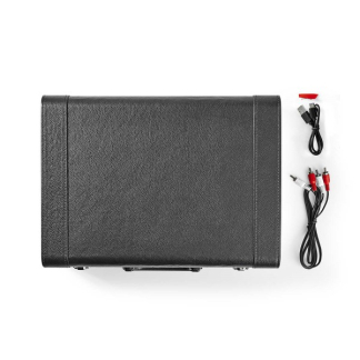 Nedis Platenspeler | Nedis | 18W (Koffer met handvat, 33/45/78 rpm, Riemaandrijving, RCA, Ingebouwde versterker) TURN210BK K070501403 - 9