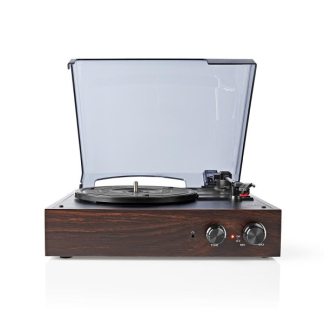 Nedis Platenspeler | Nedis | 18W (Mp3-conversie, 33/45/78 rpm, Riemaandrijving, RCA, Ingebouwde versterker) TURN220BN K070501402 - 2