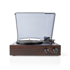 Nedis Platenspeler | Nedis | 18W (Mp3-conversie, 33/45/78 rpm, Riemaandrijving, RCA, Ingebouwde versterker) TURN220BN K070501402 - 2