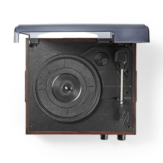 Nedis Platenspeler | Nedis | 18W (Mp3-conversie, 33/45/78 rpm, Riemaandrijving, RCA, Ingebouwde versterker) TURN220BN K070501402 - 6