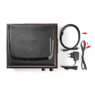 Nedis Platenspeler | Nedis | 18W (Mp3-conversie, 33/45/78 rpm, Riemaandrijving, RCA, Ingebouwde versterker) TURN220BN K070501402 - 9