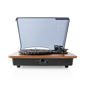 Nedis Platenspeler | Nedis | 9W (Bluetooth, 33/45/78 rpm, Riemaandrijving, RCA, Ingebouwde versterker) TURN200BN K070501401 - 2