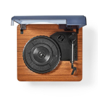 Nedis Platenspeler | Nedis | 9W (Bluetooth, 33/45/78 rpm, Riemaandrijving, RCA, Ingebouwde versterker) TURN200BN K070501401 - 6