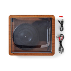 Nedis Platenspeler | Nedis | 9W (Bluetooth, 33/45/78 rpm, Riemaandrijving, RCA, Ingebouwde versterker) TURN200BN K070501401 - 9