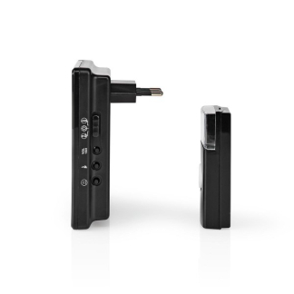 Nedis Plug-in deurbel | Nedis (Draadloos, 300 meter, 80 dB, Zwart) DOORB223CBK K170113552 - 2
