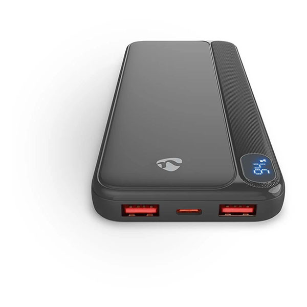 Nedis Powerbank | Nedis | 10.000 mAh (1x USB C, 2x USB A, 20W, Power Delivery) PBKPD20W125BK K170108399 - 1