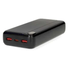 Nedis Powerbank | Nedis | 20.000 mAh (1x USB C, 2x USB A, 20W, Power Delivery) PBKPD20W225BK K170108400 - 4
