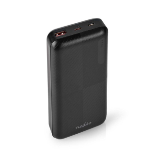 Nedis Powerbank | Nedis | 20.000 mAh (USB C Power Delivery, USB A Quick Charge, 18W) UPBKPD20000BK K170108302 - 1