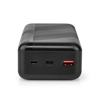 Nedis Powerbank | Nedis | 32.000 mAh (USB C Power Delivery, USB A Quick Charge, 65W) UPBK65W30000BK K170108362 - 