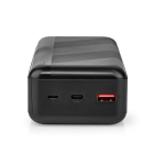 Nedis Powerbank | Nedis | 32.000 mAh (USB C Power Delivery, USB A Quick Charge, 65W) UPBK65W30000BK K170108362 - 2