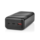 Nedis Powerbank | Nedis | 32.000 mAh (USB C Power Delivery, USB A Quick Charge, 65W) UPBK65W30000BK K170108362