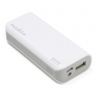 Nedis Powerbank | Nedis | 4.000 mAh (1 poort, USB A, Wit) UPBK4000WT K105005098 Nedis Powerbank | Nedis | 4.000 mAh (1 poort, USB A, Wit) UPBK4000WT K105005098