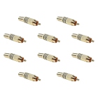Nedis RCA connector | M | Nedis | 10 stuks (Verguld) CAGP24900BK V060204063 - 1