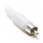 Nedis RCA connector - Nedis (Knikbescherming, Mannelijk, Wit) CAVC24905WT N060204005 Nedis RCA connector - Nedis (Knikbescherming, Mannelijk, Wit) CAVC24905WT N060204005