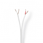 Nedis RCA kabel op rol | Nedis | 100 meter (Gebalanceerd, 2x 0.15 mm², Wit) CAGW2400WT1000 K010308108 Nedis RCA kabel op rol | Nedis | 100 meter (Gebalanceerd, 2x 0.15 mm², Wit) CAGW2400WT1000 K010308108