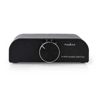 Nedis RCA switch | Nedis | 4 poorten (Handmatig, 3.5 mm jack + Tulp) ASWI2424AT K020401029