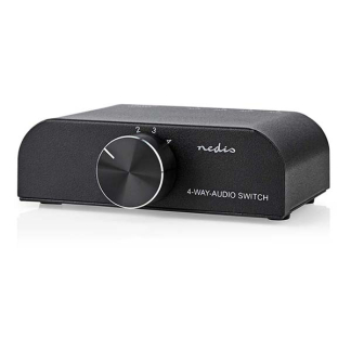 Nedis RCA switch | Nedis | 4 poorten (Handmatig, 3.5 mm jack + Tulp) ASWI2424AT K020401029 - 4