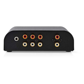 Nedis RCA switch | Nedis | 4 poorten (Handmatig, 3.5 mm jack + Tulp) ASWI2424AT K020401029 - 2