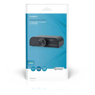 Nedis RCA switch | Nedis | 4 poorten (Handmatig, 3.5 mm jack + Tulp) ASWI2424AT K020401029 - 6