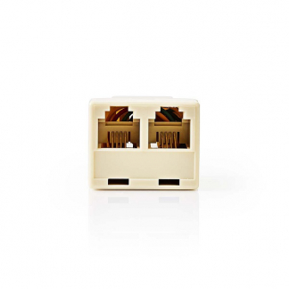 Nedis RJ11 splitter RJ11 vrouwelijk - 2x RJ11 vrouwelijk (Ivoor) CTGB90990IV TCGP90990IV N050603000