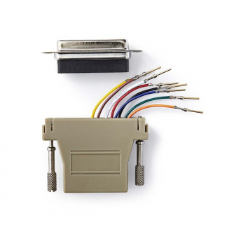 Nedis RJ45 adapter - Nedis (D-sub 25-pins naar RJ45) CCGB52822IV CCGP52822IV N050509002 - 1