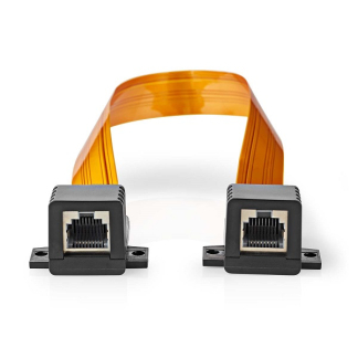 Nedis RJ45 adapter voor raam en deur | Nedis | 0.3 meter (Cat5e) CCGP85901BK03 K010605196 - 1
