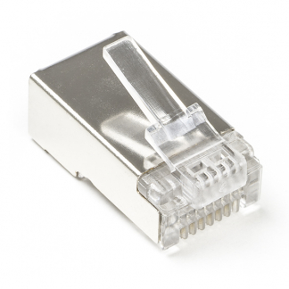 RJ45 connector Cat5e | FTP (Voor stugge kern, 10 stuks)