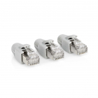 Nedis RJ45 connector Cat6a - FTP (Voor stugge kern, Knikbescherming, 10 stuks) CCBW89380GY K170108333 Nedis RJ45 connector Cat6a - FTP (Voor stugge kern, Knikbescherming, 10 stuks) CCBW89380GY K170108333