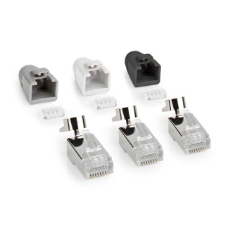 Nedis RJ45 connector Cat7 | FTP (Voor stugge kern, Doorsteekmontage, Knikbescherming, 10 stuks) CCBW89390GY K170108334 - 1
