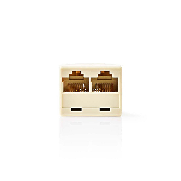 Nedis RJ45 splitter RJ45 vrouwelijk - 2x RJ45 vrouwelijk (Ivoor) CTGB90991IY TCGP90991IY N050603001 - 1