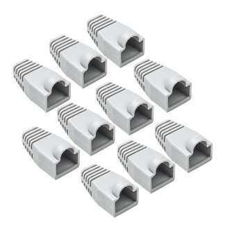 RJ45 tule | Nedis | 10 stuks (Per stuk, Knikbescherming, Grijs)