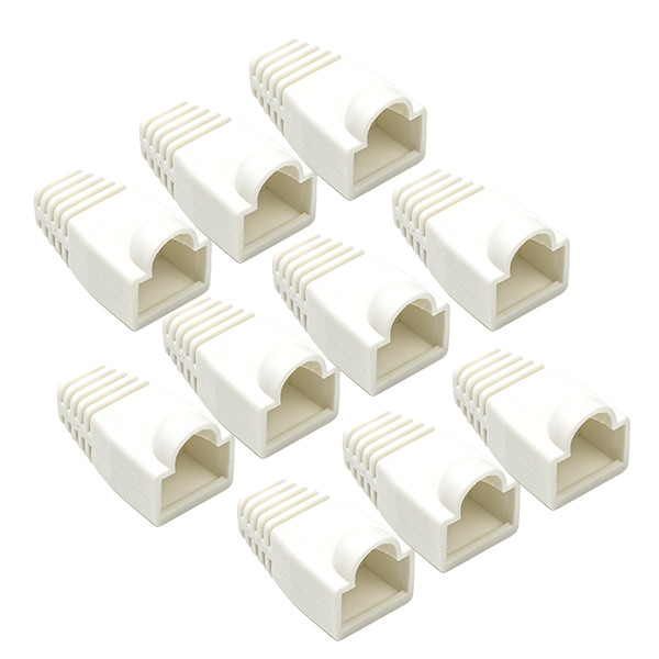 Nedis RJ45 tule | Nedis | 10 stuks (Per stuk, Knikbescherming, Wit)  V060700104 - 1