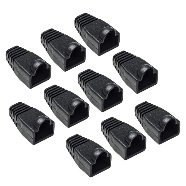 Nedis RJ45 tule | Nedis | 10 stuks (Per stuk, Knikbescherming, Zwart)  V060700100 - 1