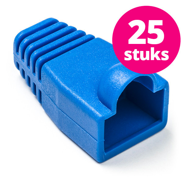 Nedis RJ45 tule | Nedis | 25 stuks (Per stuk, Knikbescherming, Blauw)  W060700102 - 1