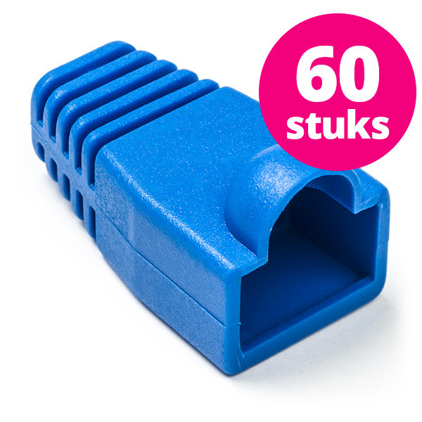Nedis RJ45 tule | Nedis | 60 stuks (Per stuk, Knikbescherming, Blauw)  X060700102 - 1