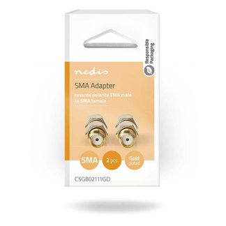 Nedis RP SMA adapter (m/v) - Nedis (Verguld, 2 stuks) CSGP02111GD N050602001 - 8