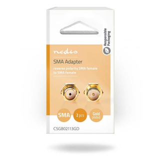 Nedis RP SMA adapter (v/v) - Nedis (Verguld, 2 stuks) CSGB02113GD CSGP02113GD N050602003 - 5