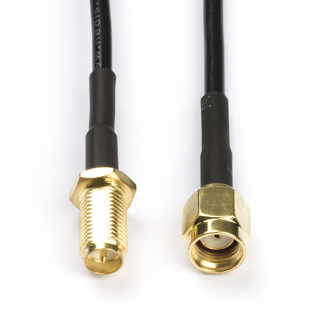 Nedis RP SMA verlengkabel - Nedis - 1 meter (100% koper, Verguld) CSGL02210BK10 CSGP02210BK10 N010616518 - 1