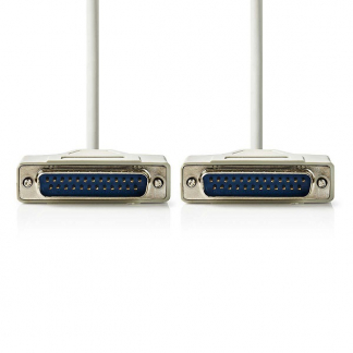 Nedis RS232 kabel | Nedis | 2 meter (D-sub 25 pins naar D-sub 25 pins) CCGL52100IV20 CCGP52100IV20 N010506000 - 1