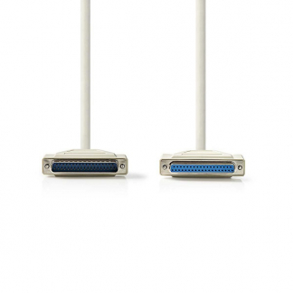 Nedis RS232 verlengkabel | Nedis | 2 meter (D-sub 25 pins naar D-sub 25 pins) CCGL52110IV20 CCGP52110IV20 N010506005 - 1