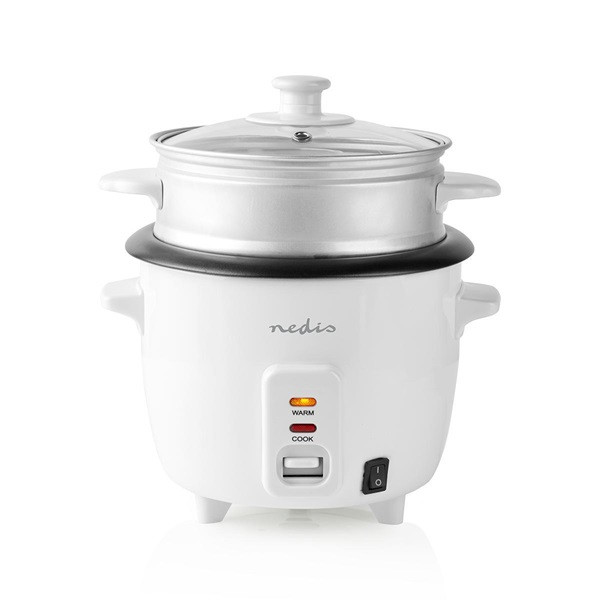 Nedis Rijstkoker | Nedis | 0.6 liter (300W, Binnenpan, Stoommand) KARC06WT K170108050 - 2