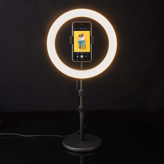 Nedis Ring lamp | Nedis (Ø26 cm, 120 leds, 2700 - 6700K, Grondplaat) RLSTND200BK K170202781 - 2