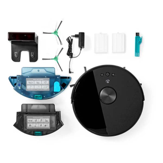 Nedis Robotstofzuiger | Nedis SmartLife (Wifi, Sensoren, Tot 120 min, Vegen, Dweilen) WIFIVCL001CBK K150101174 - 9