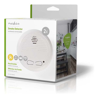 Nedis Rookmelder | Nedis | 2 stuks (10 jaar sensor, Koppelbaar) DTCTSC10WT2 N170501206 - 4